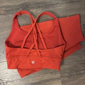 Lululemon Yoga Set Cayenne